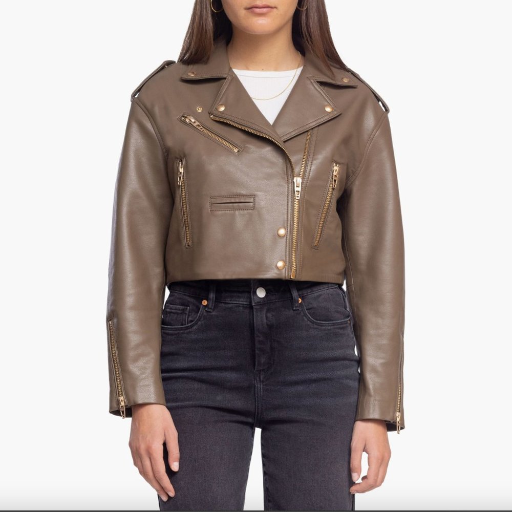 Faux Moto Jacket NWT